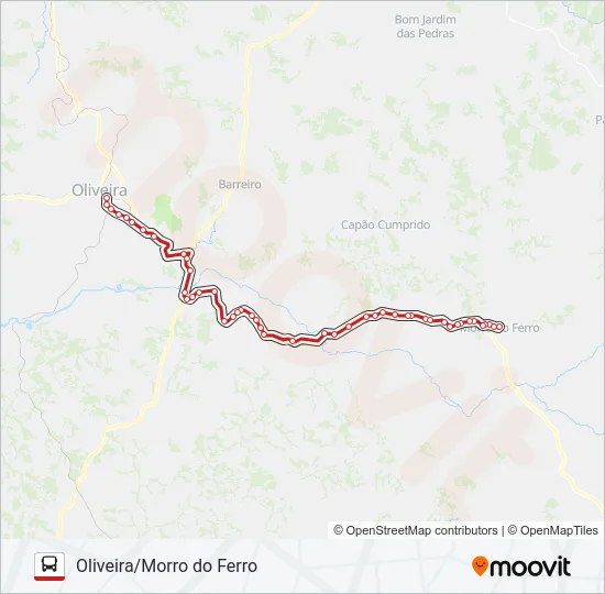 MORRO DO FERRO Bus Line Map