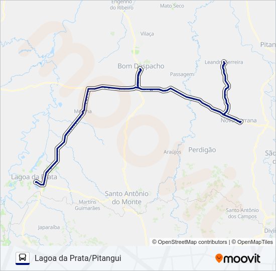Mapa da linha SÃO CRISTÓVÃO 3954 de ônibus
