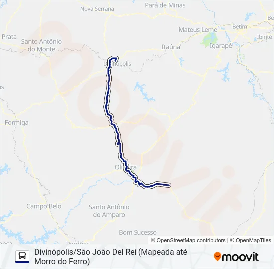 SÃO CRISTÓVÃO 3551 Bus Line Map