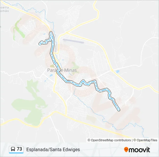 73 Bus Line Map