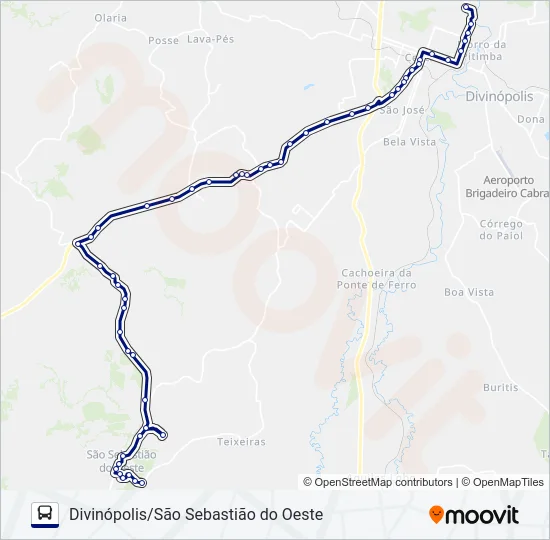 SÃO CRISTÓVÃO 3044.1 Bus Line Map