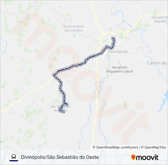 SÃO CRISTÓVÃO 3044.1 Bus Line Map