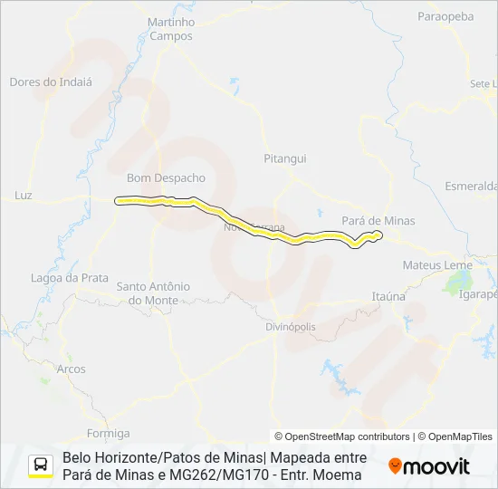 GONTIJO 1073 Bus Line Map