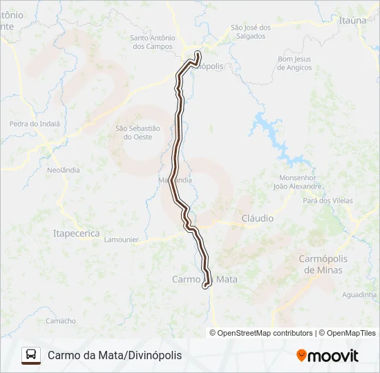 SARITUR 3680 Bus Line Map