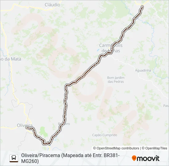 SARITUR 3601.A Bus Line Map