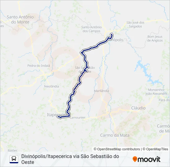 SÃO CRISTÓVÃO 3044 Bus Line Map