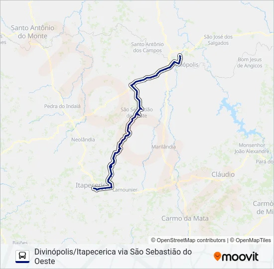 SÃO CRISTÓVÃO 3044 Bus Line Map