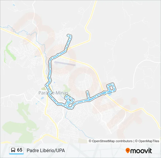 65 Bus Line Map
