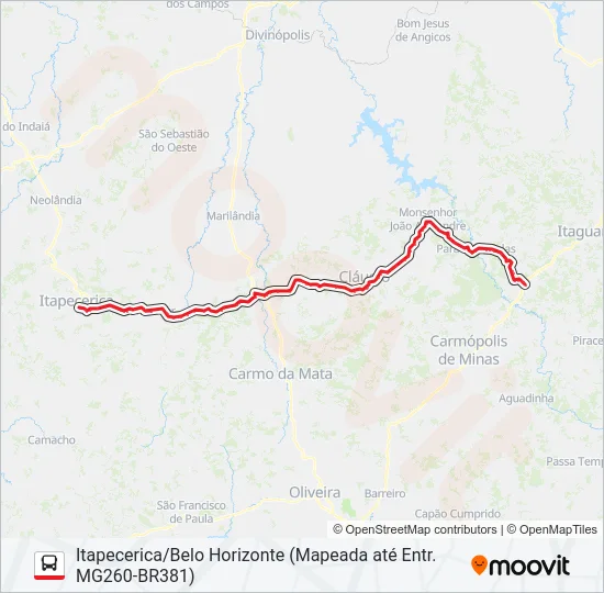 TRANSMOREIRA 1130 Bus Line Map