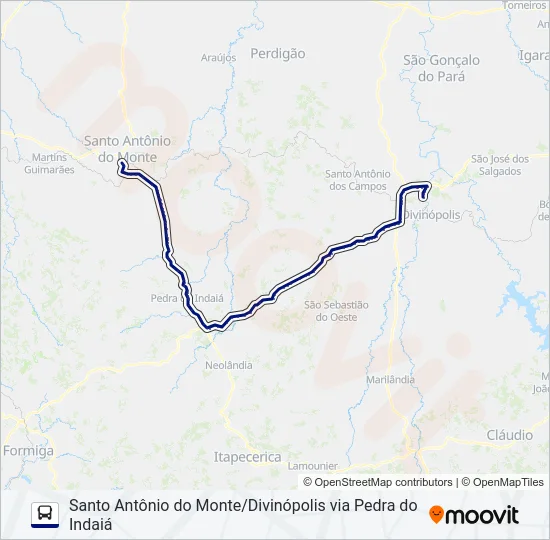 SÃO CRISTÓVÃO 3550 Bus Line Map