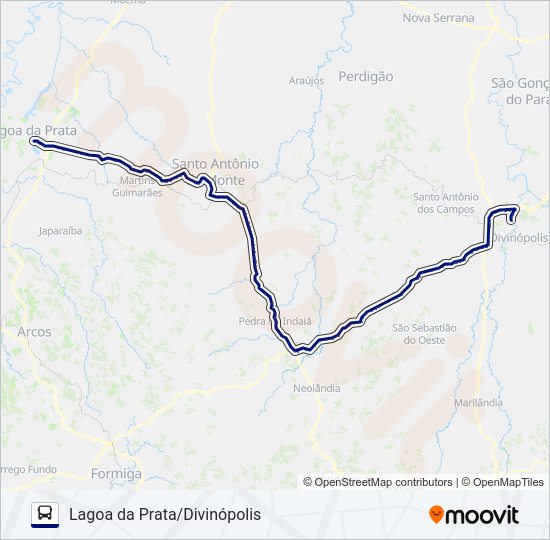 Mapa da linha SÃO CRISTÓVÃO 3553 de ônibus