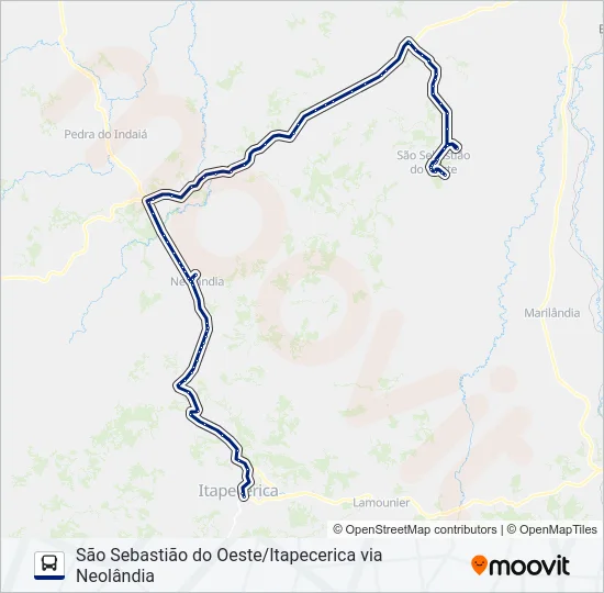 SÃO CRISTÓVÃO 3044.2 Bus Line Map