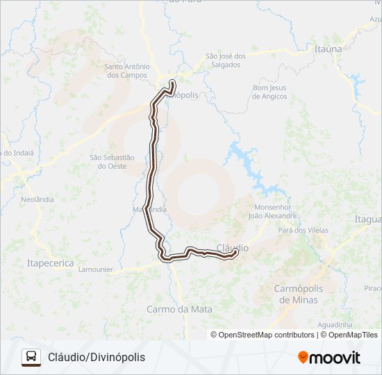 SARITUR 3837 bus Line Map