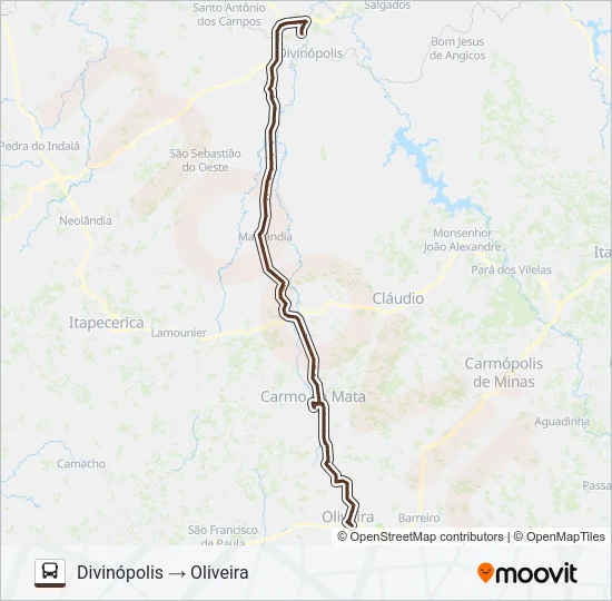 SARITUR 3787 Bus Line Map