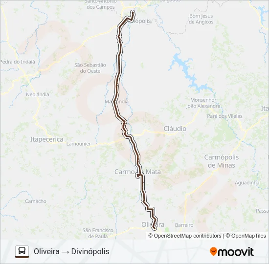 SARITUR 3787 Bus Line Map