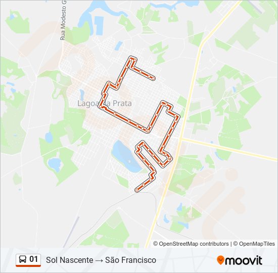 01 bus Line Map