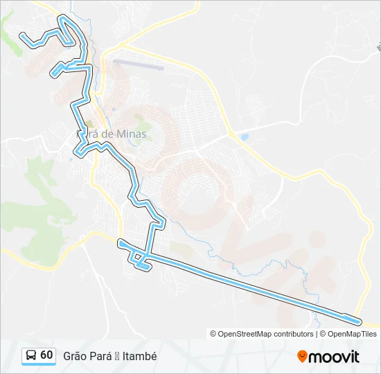 60 Bus Line Map
