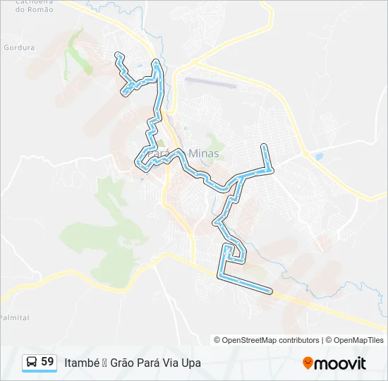 59 Bus Line Map