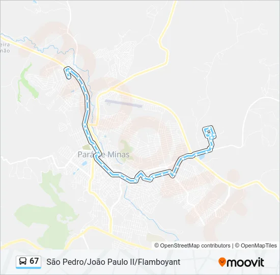 67 Bus Line Map