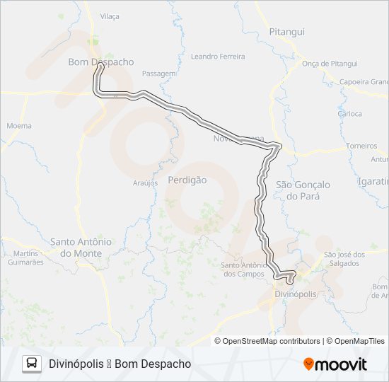 Mapa da linha S.M. 3931.1 de ônibus