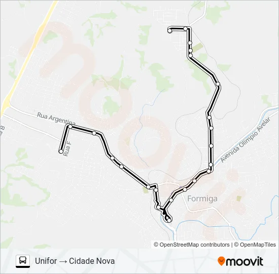 LINHA 03 Bus Line Map