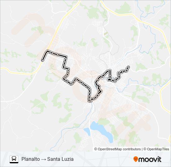 Mapa de LINHA 05 de autobús