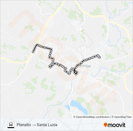 LINHA 05 bus Line Map