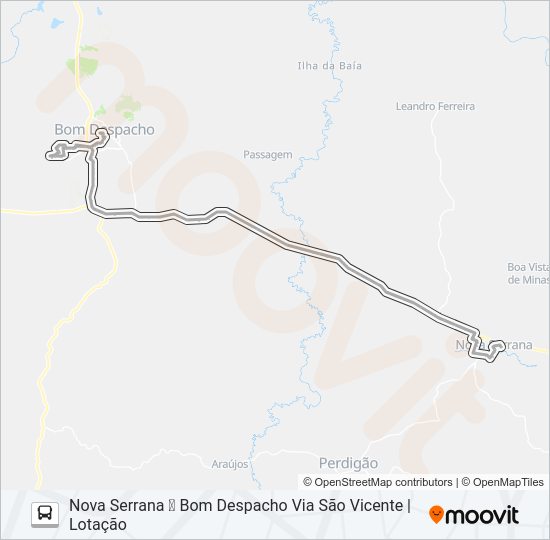 Mapa da linha S.M. 1048.4 de ônibus