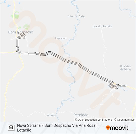 Mapa da linha S.M. 1048.4 de ônibus