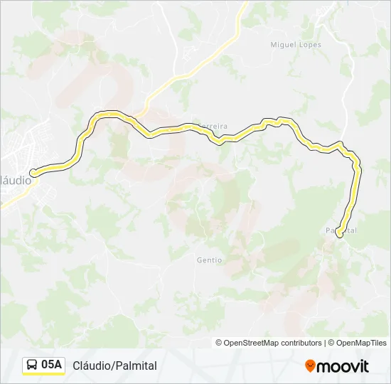 05A Bus Line Map