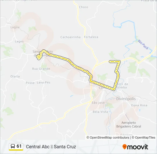 61 Bus Line Map