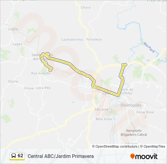 62 Bus Line Map