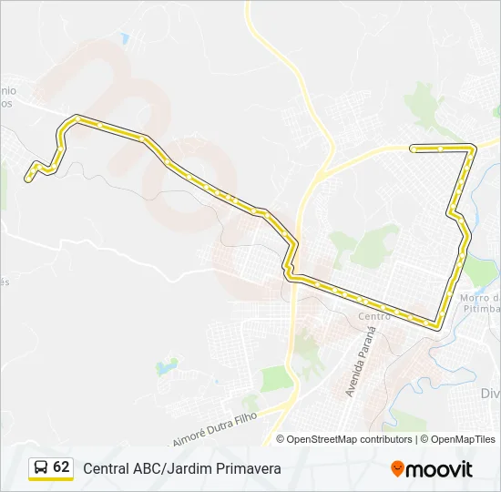 62 Bus Line Map