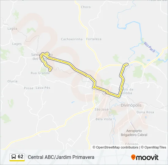 62 Bus Line Map