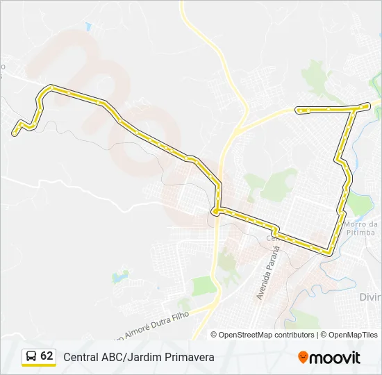 62 Bus Line Map