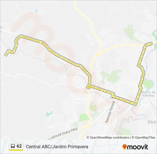 62 Bus Line Map