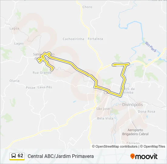 62 Bus Line Map