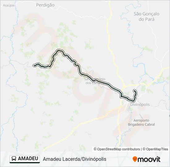 AMADEU Bus Line Map