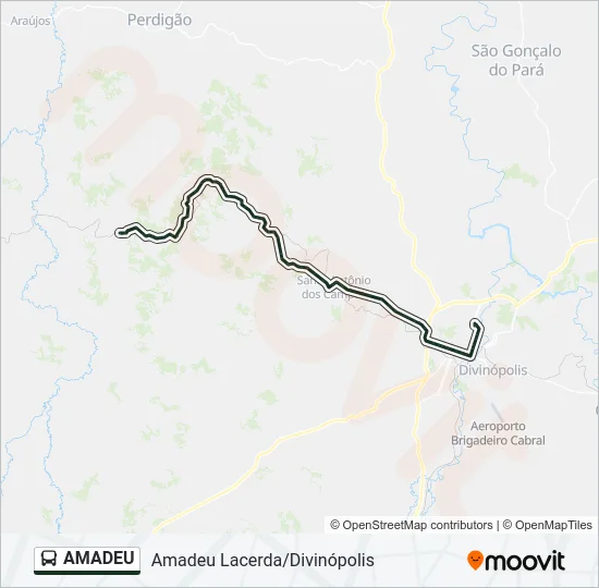 AMADEU Bus Line Map