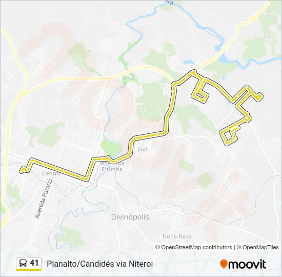 41 Bus Line Map