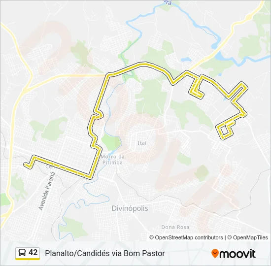 42 Bus Line Map