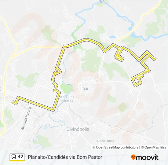 42 Bus Line Map