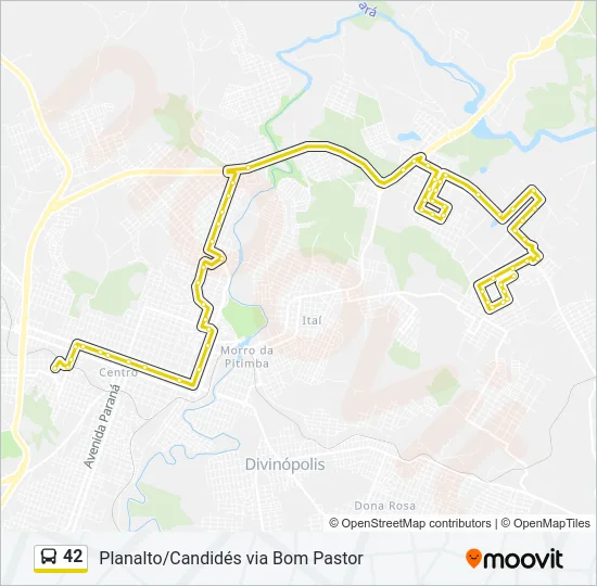 42 Bus Line Map