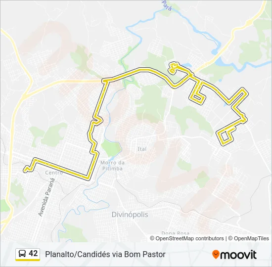 42 Bus Line Map