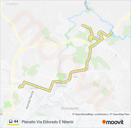 44 Bus Line Map