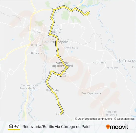 47 Bus Line Map