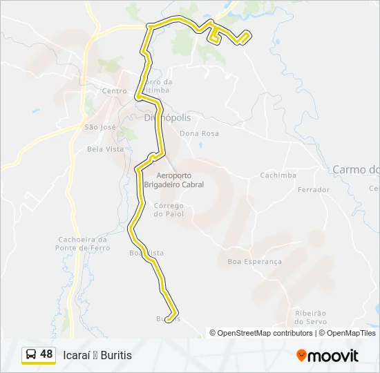 48 Bus Line Map