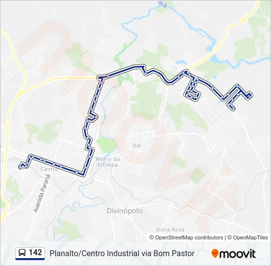 142 Bus Line Map