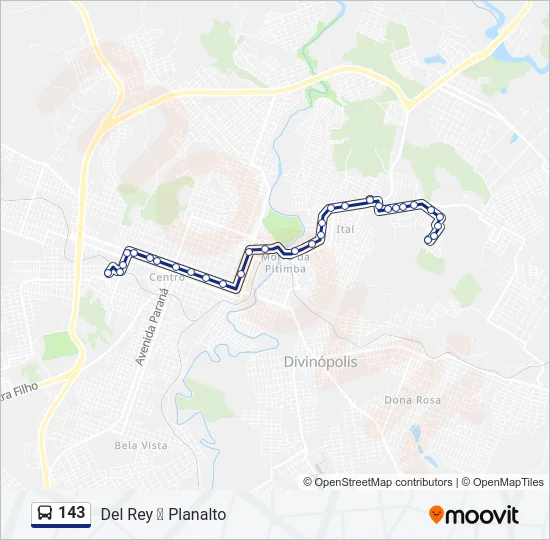 143 Bus Line Map