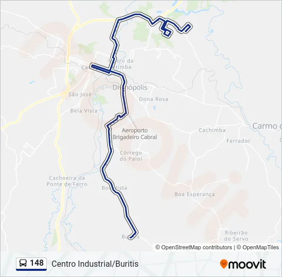148 Bus Line Map